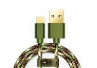 安卓数据传输线 迷彩 1000mm