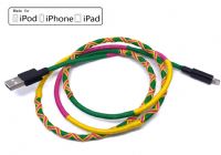 MFi认证iphone数据传输线 炫酷手工编织线