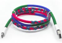 type-c数据传输线 炫酷手工编织线100cm 白色